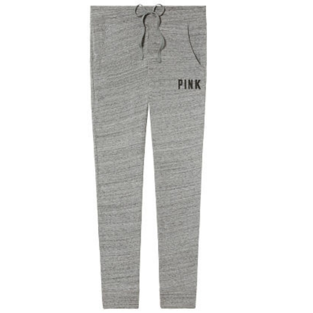 NEW! VS Pink Gray Skinny Jogger - Picture 1 of 4